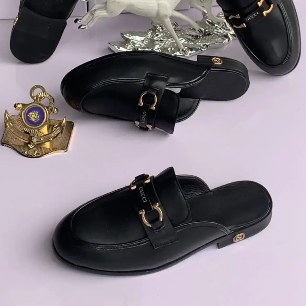 Smart Store Men's Fashion Half Shoes – Designer-Look Luxury Slip-On Mules