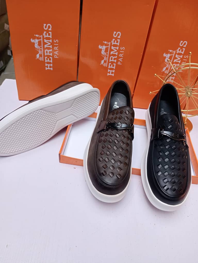 Men Hermes Leather Shoe.