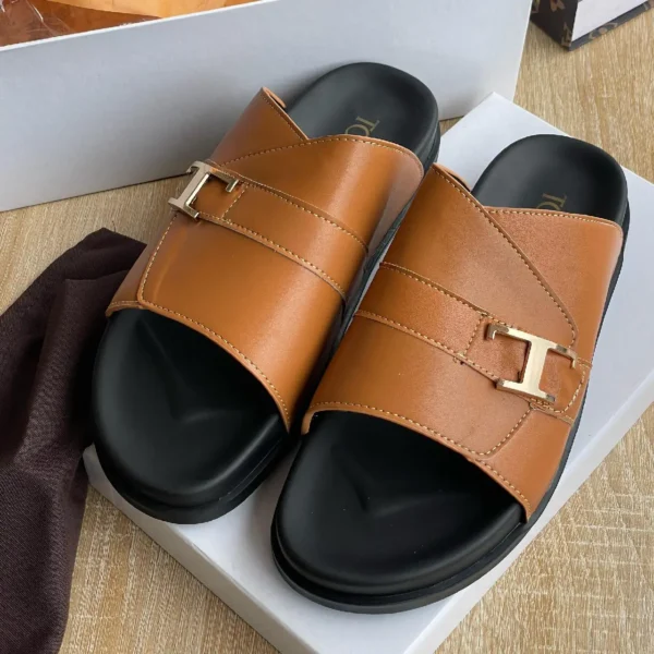 Smart Store Classic Brown Loafer Slides – Premium Refined Casual Footwear for Men