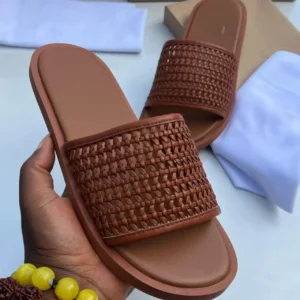 Smart Store Classic Brown Slide Sandals – Versatile Premium Casual Footwear for Men