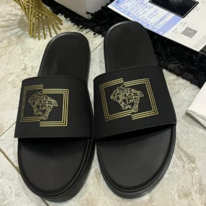 Smart Store Classic Embossed Slide Sandals – Premium Bold-Pattern Casual Footwear for Men