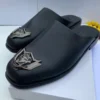 Smart Store Embossed Pattern Mules – Premium Bold-Design Slip-On Half Shoes for Men