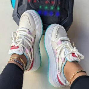 Smart Store Tri-Colour Unisex Sneakers – Comfortable Everyday Casual Footwear