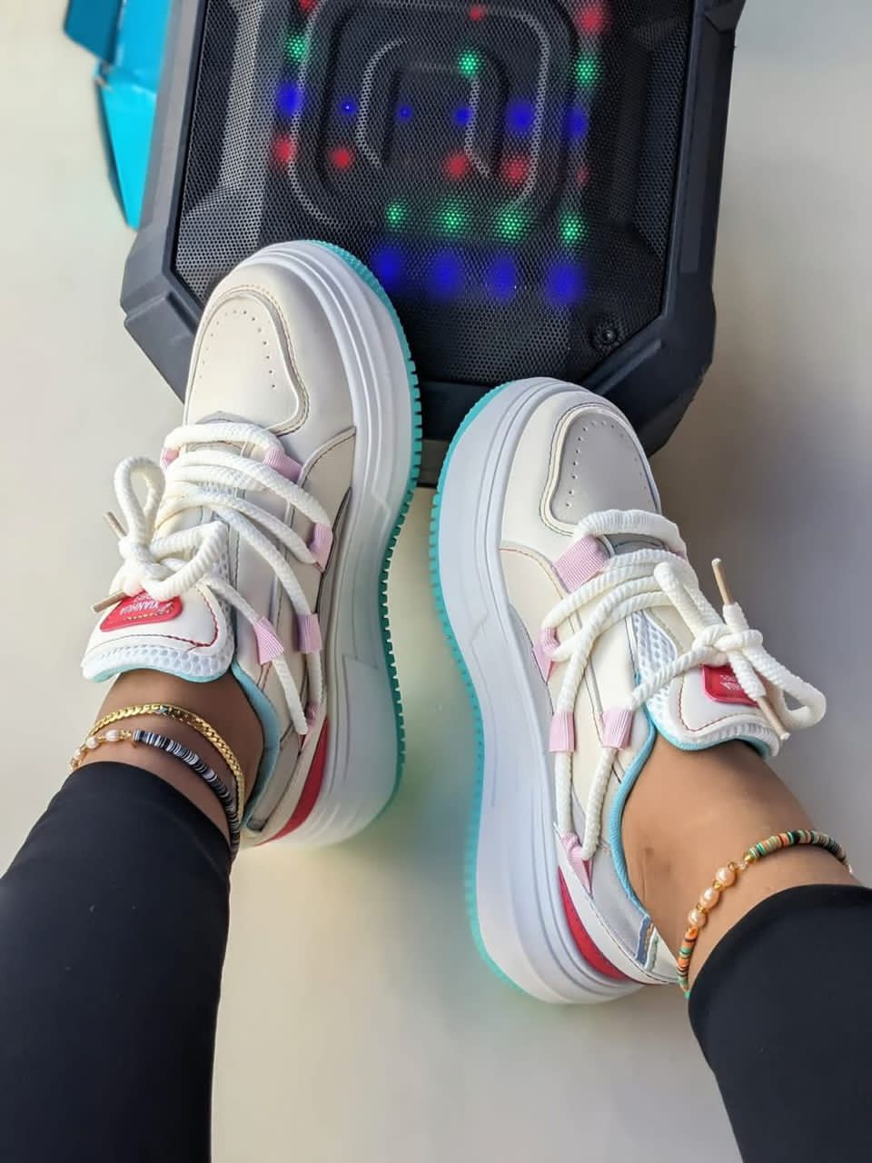Smart Store Tri-Colour Unisex Sneakers – Comfortable Everyday Casual Footwear