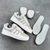 Smart Store Classic White Stripe Sneakers – Lightweight Everyday Casual Footwear