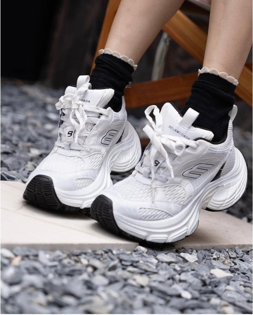 Smart Store Dual-Colour Luxe Chunky Sneakers – Premium Everyday Footwear