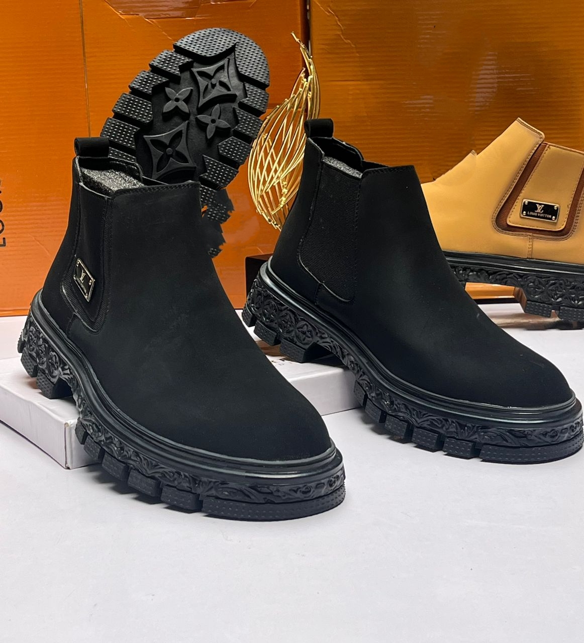 Smart Store Dual-Tone Premium Leather Shoe – Stylish Comfortable Everyday Footwear