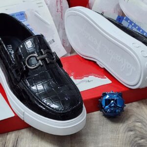 Smart Store Dual-Tone Premium Leather Shoe – Stylish Comfortable Everyday Footwear