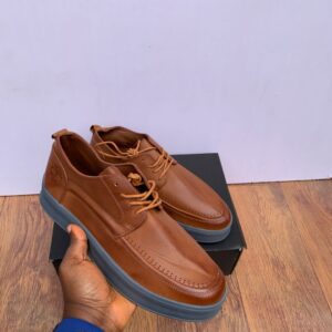 Smart Store Dual-Tone Premium Leather Shoe – Stylish Comfortable Everyday Footwear