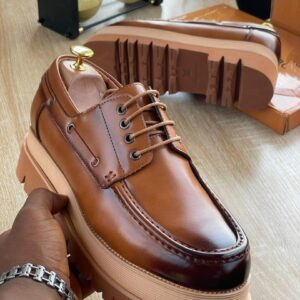 Smart Store Dual-Tone Premium Leather Shoe – Stylish Comfortable Everyday Footwear