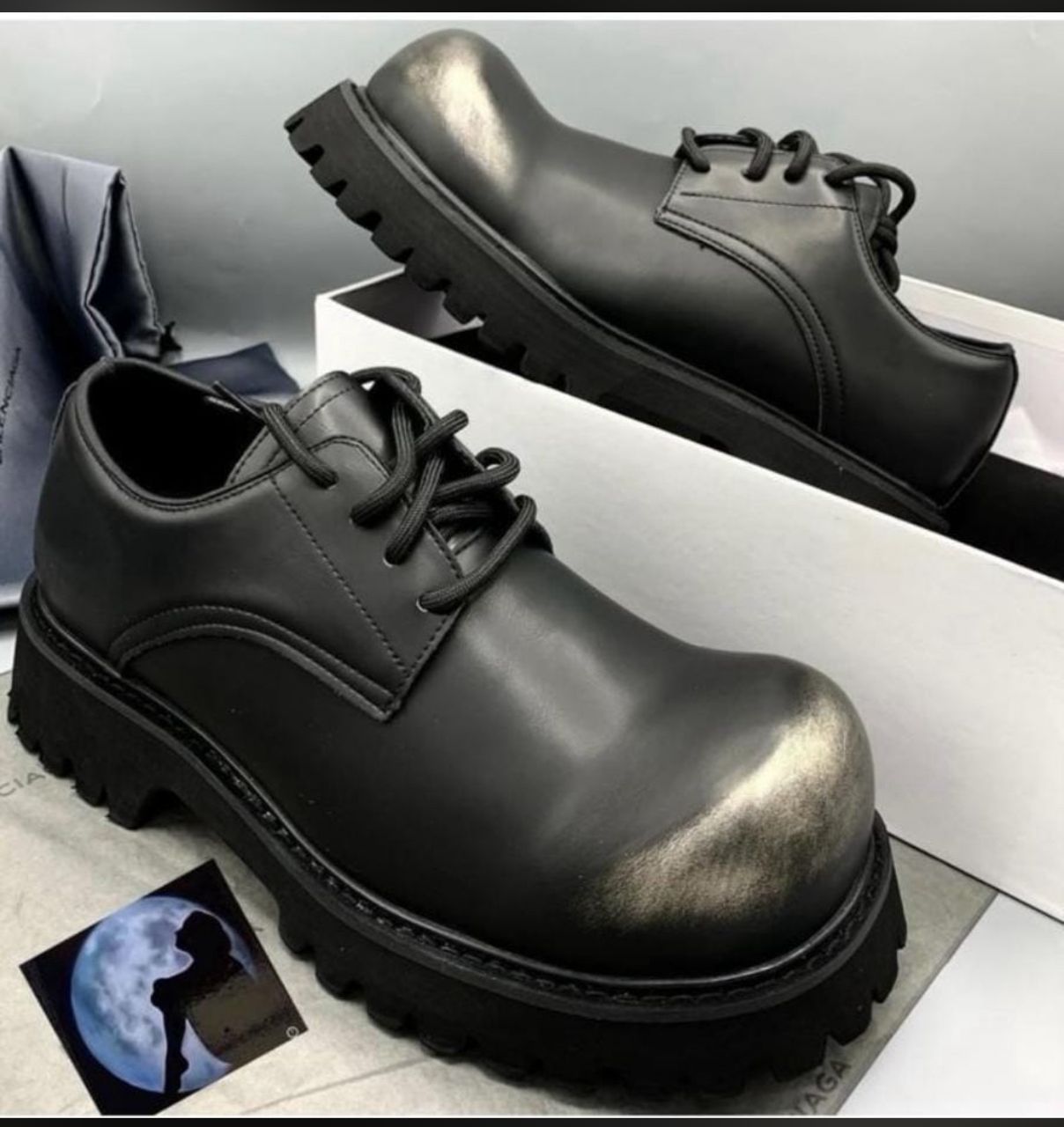 Smart Store Black Premium Leather Shoe – Stylish Comfortable Everyday Footwear