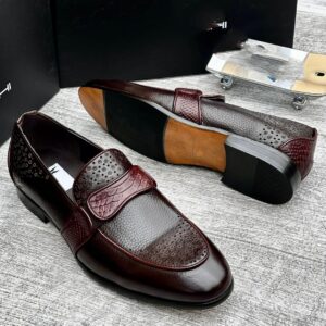 Smart Store Dual-Tone Premium Leather Shoe – Stylish Comfortable Everyday Footwear