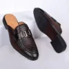 Smart Store Black Half-Cut Leather Shoe – Stylish Comfortable Everyday Footwear
