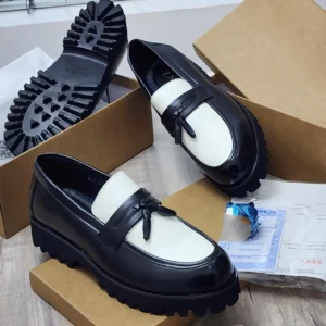 Smart Store Dual-Tone Premium Leather Shoe – Stylish Comfortable Everyday Footwear