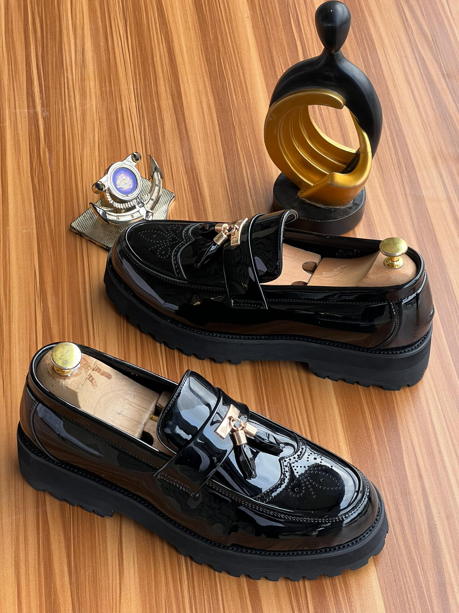 Smart Store Black Premium Leather Shoe – Stylish Comfortable Everyday Footwear