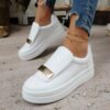 Smart Store Tri-Tone Clean Luxe Sneakers – Premium Everyday Casual Footwear - Image 2