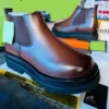 Smart Store Dual-Tone Premium Leather Shoe – Stylish Comfortable Everyday Footwear