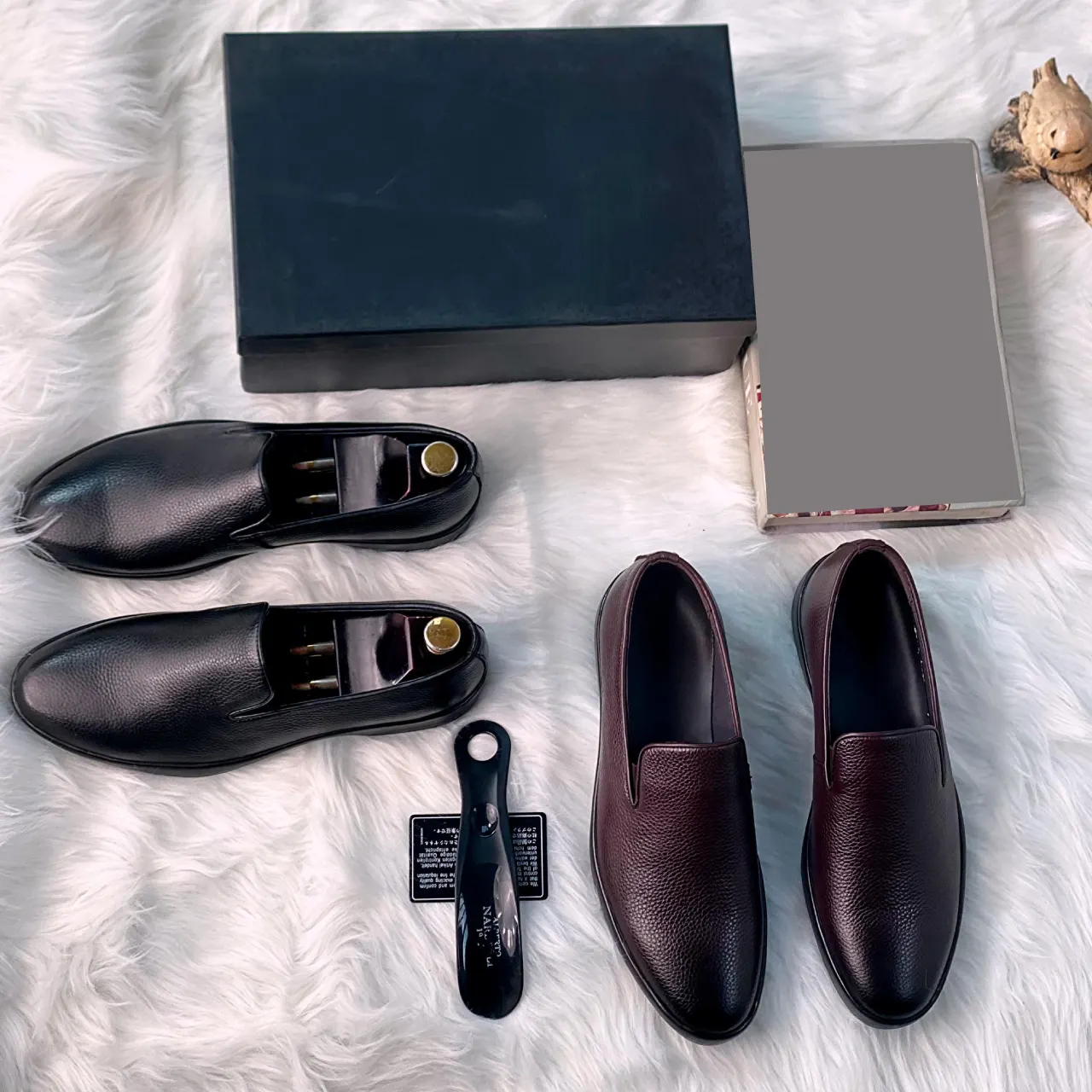 Smart Store Dual-Tone Premium Leather Shoe – Stylish Comfortable Everyday Footwear
