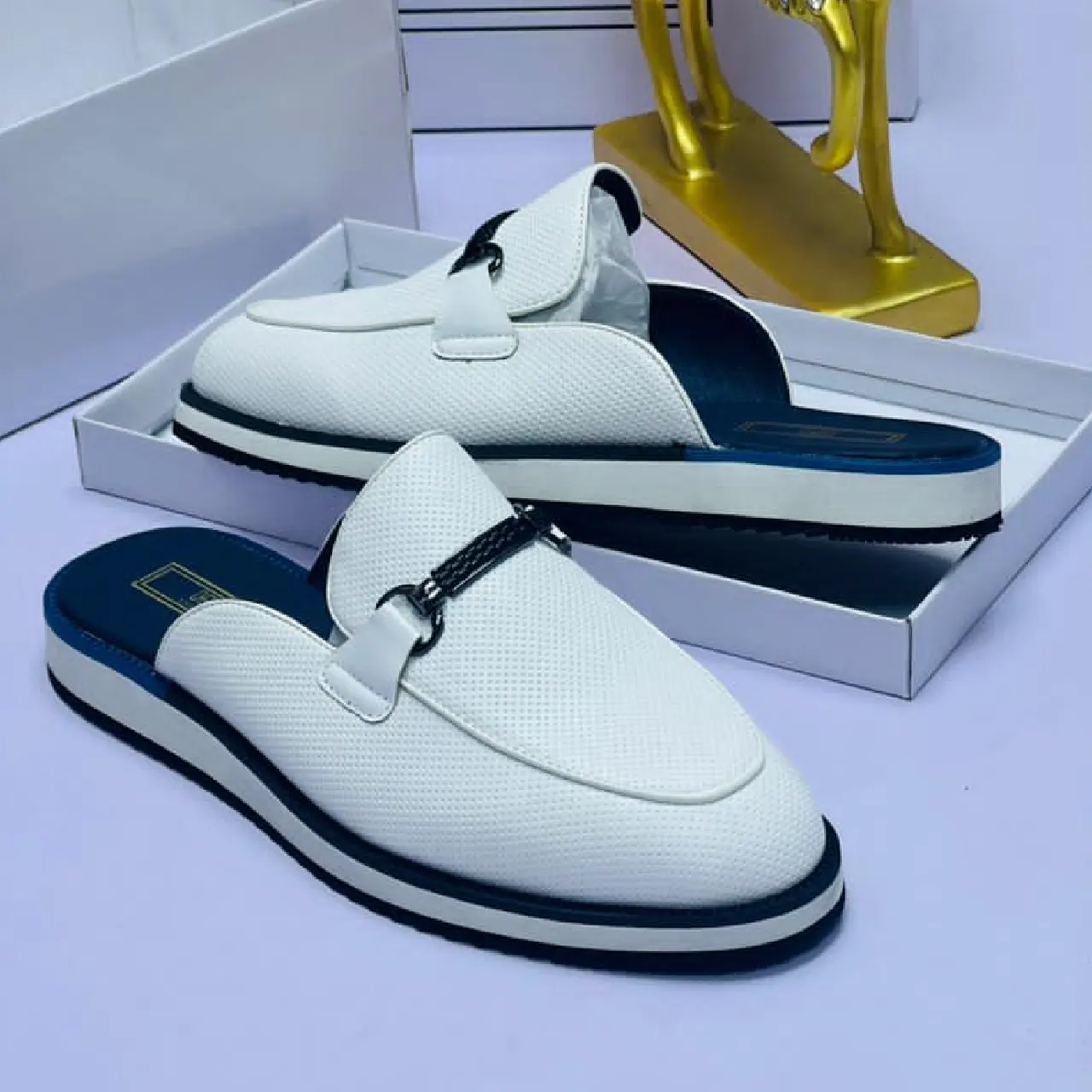Smart Store Tri-Colour Premium Leather Shoe – Stylish Comfortable Everyday Footwear