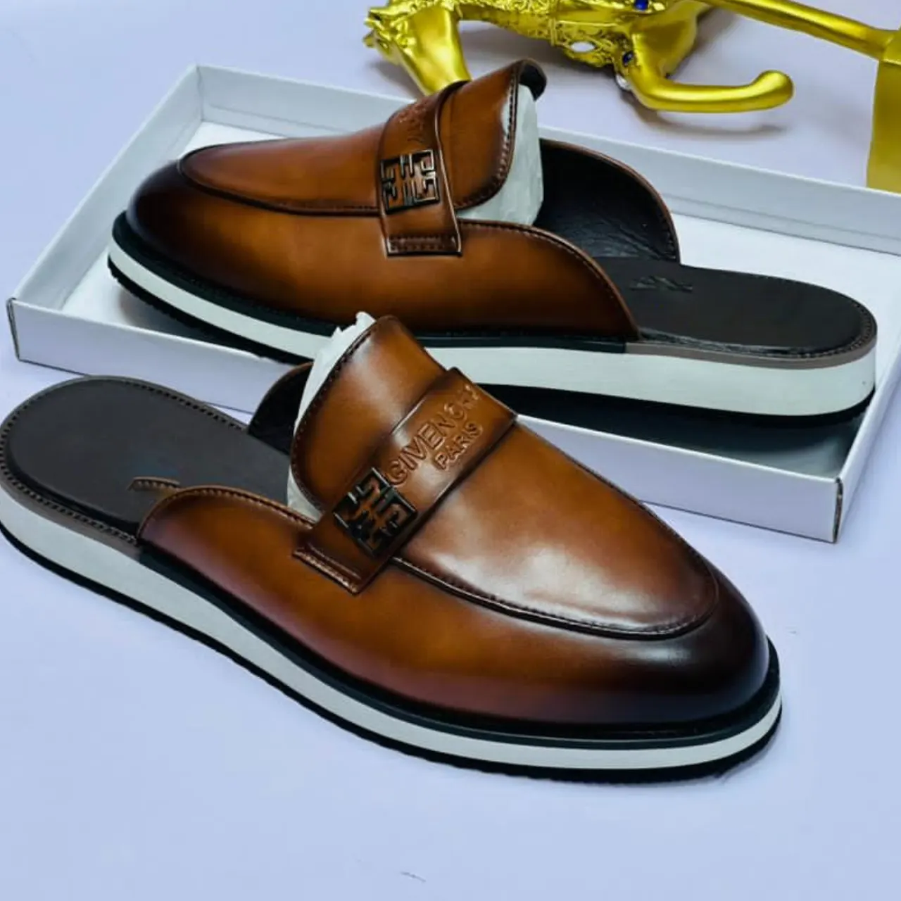 Smart Store Tri-Colour Premium Leather Shoe – Stylish Comfortable Everyday Footwear