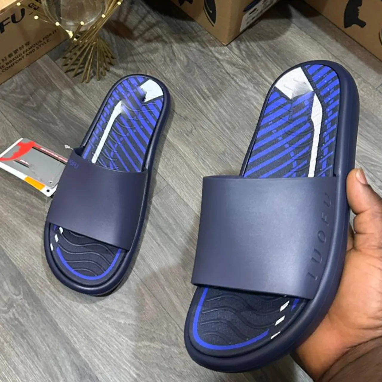 Smart Store Casual Foam Tri-Colour Slippers – Lightweight Everyday Slip-On Footwear