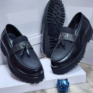 Smart Store Black Premium Leather Shoe – Stylish Comfortable Everyday Footwear
