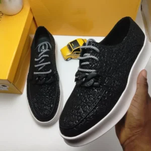 Smart Store Black Premium Leather Shoe – Stylish Comfortable Everyday Footwear