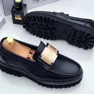 Smart Store Black Premium Leather Shoe – Stylish Comfortable Everyday Footwear