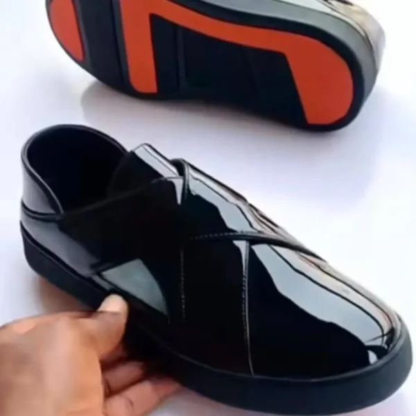 Smart Store Black Premium Leather Shoe – Stylish Comfortable Everyday Footwear