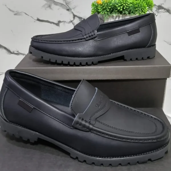 Smart Store Black Premium Leather Shoe – Stylish Comfortable Everyday Footwear