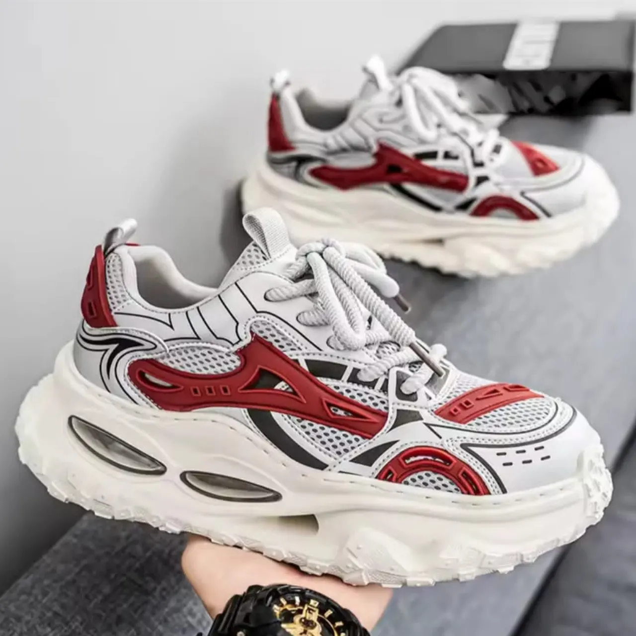 Smart Store Dual-Colour Bold Quality Sneakers – Stylish Everyday Casual Footwear