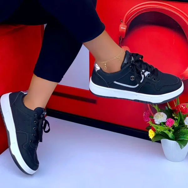Smart Store Dual-Colour Luxe Sneakers – Elegant Everyday Casual Footwear