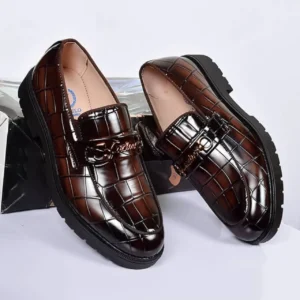 Smart Store Dual-Tone Classic Loafer Shoe – Stylish Comfortable Everyday Footwear