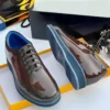 Smart Store Dual-Tone Premium Leather Shoe – Stylish Comfortable Everyday Footwear