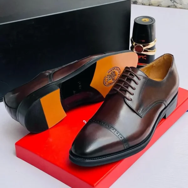 Smart Store Dual-Tone Premium Leather Shoe – Stylish Comfortable Everyday Footwear