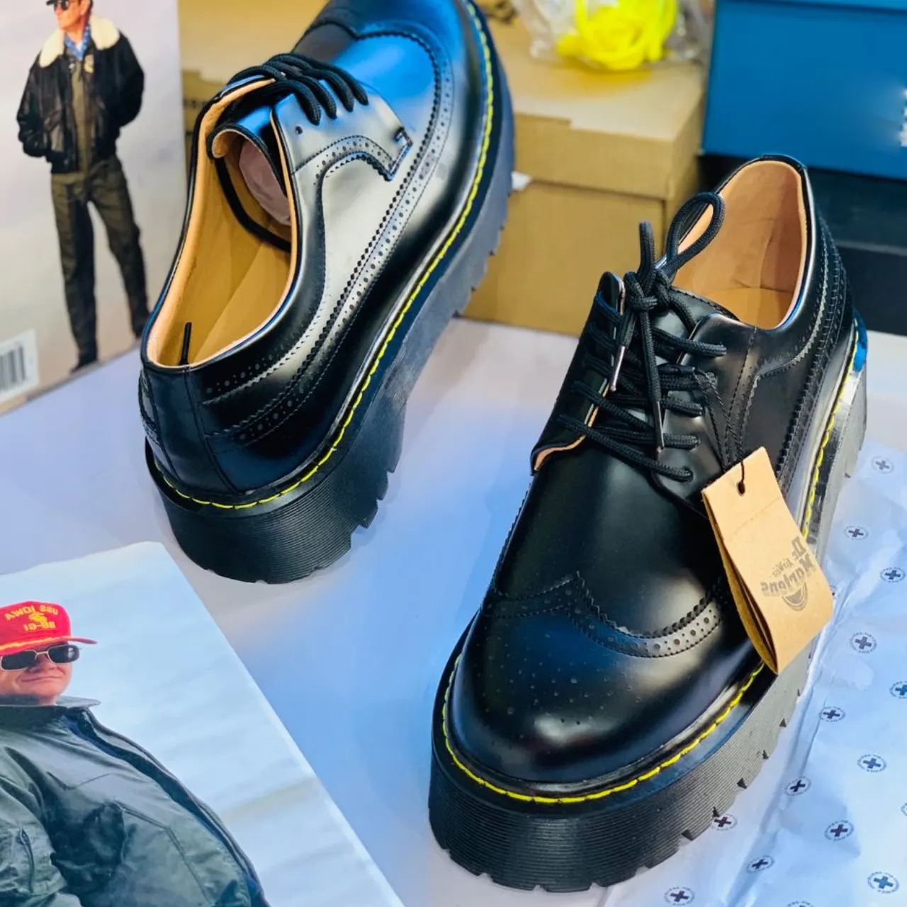 Smart Store Dual-Tone Premium Leather Shoe – Stylish Comfortable Everyday Footwear