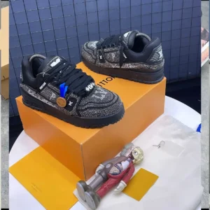 Smart Store Monogram Tri-Colour Sneakers – Premium Casual Everyday Footwear