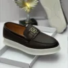 Smart Store Premium Dual-Tone Leather Sneakers – Elegant Everyday Casual Footwear