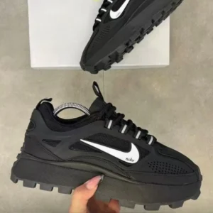 Smart Store Sleek Black Casual Sneakers – Lightweight Comfortable Everyday Footwear
