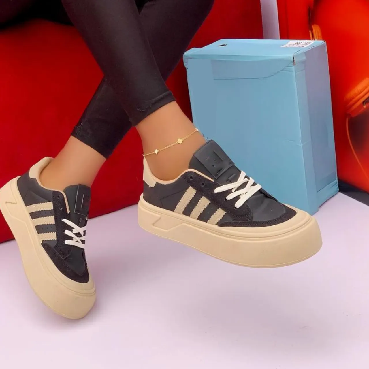 Smart Store Tri-Colour Fashion Sneakers – Versatile Everyday Casual Footwear