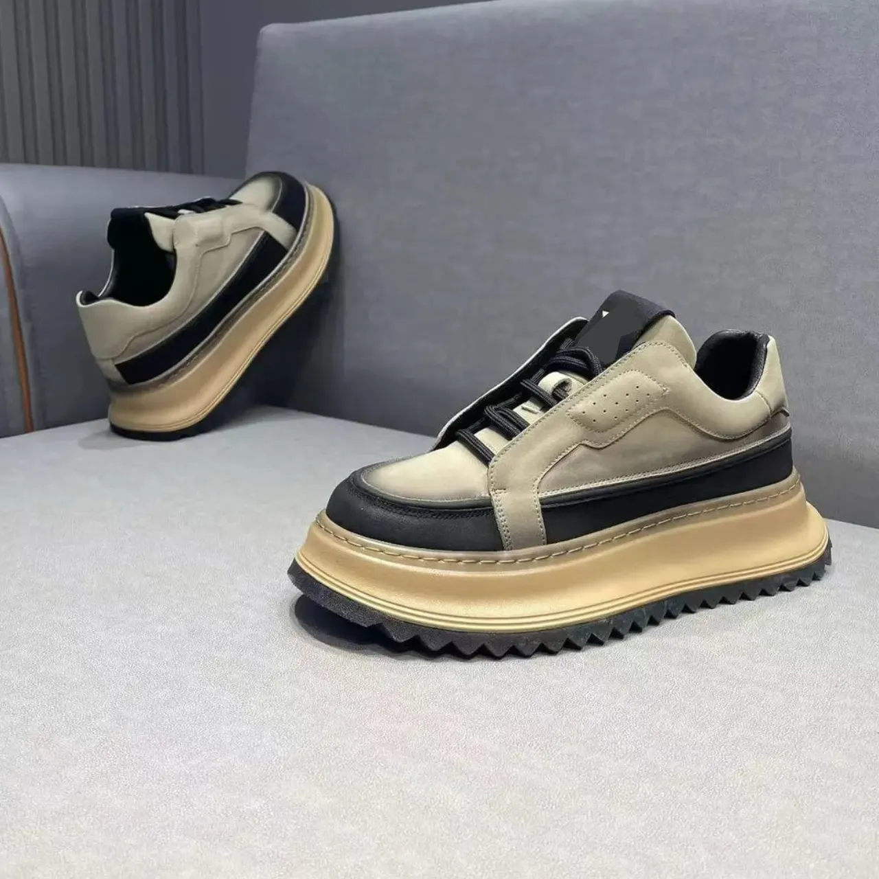 Smart Store Tri-Colour Luxe Sneakers – Premium Everyday Casual Footwear