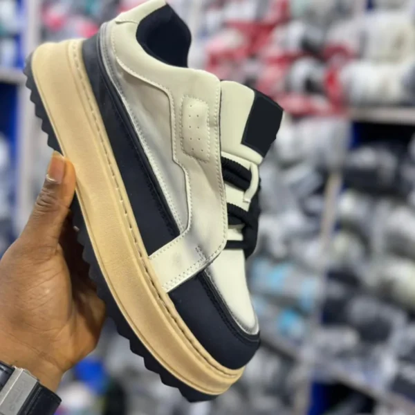 Smart Store Tri-Tone Casual Sneakers – Versatile Everyday Lace-Up Footwear