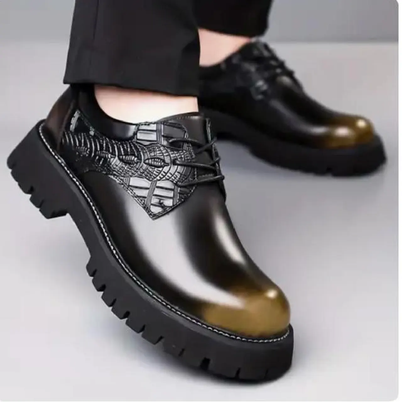 Smart Store Burnished-Finish Classic Shoe
