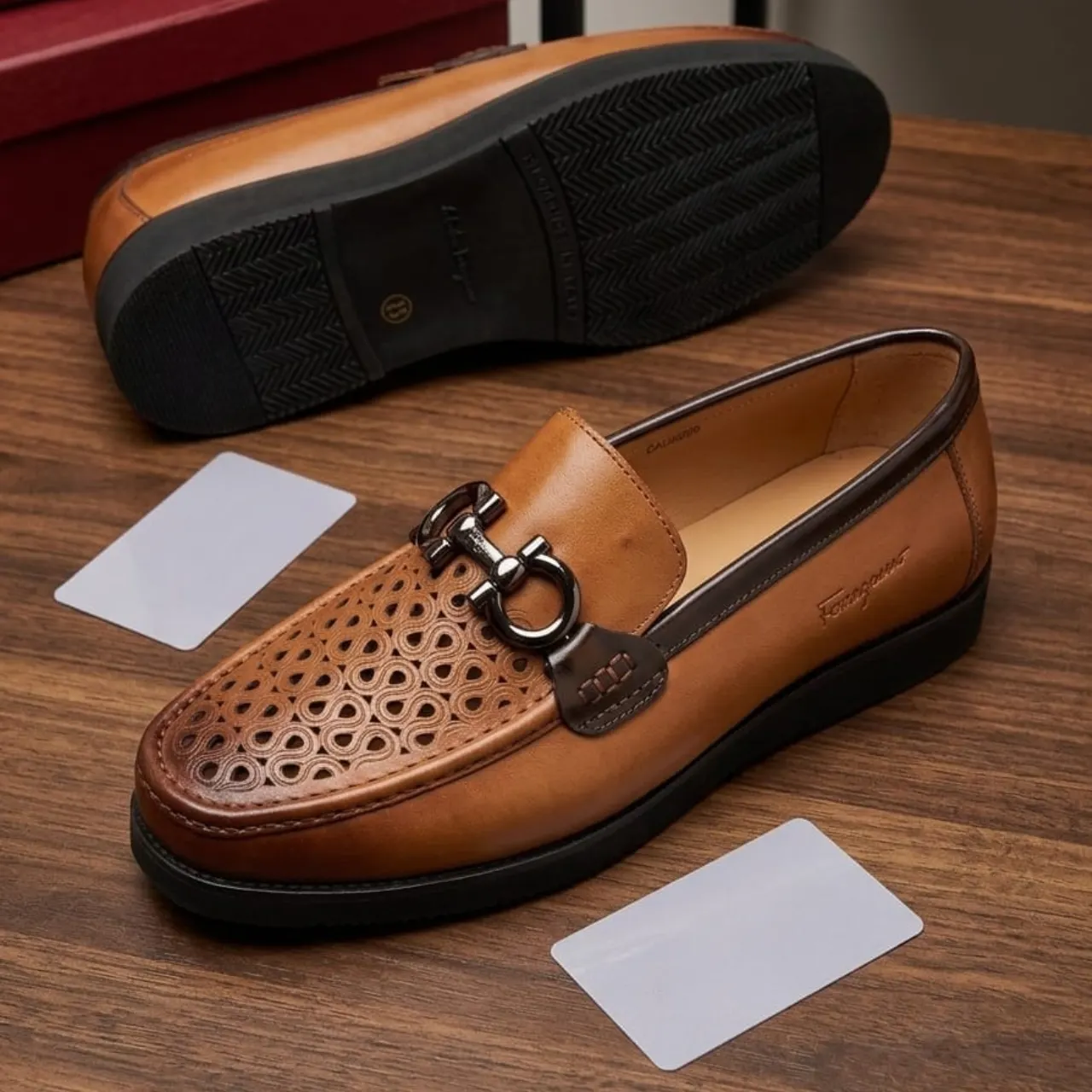 Smart Store Dotted Leather Mens Shoes