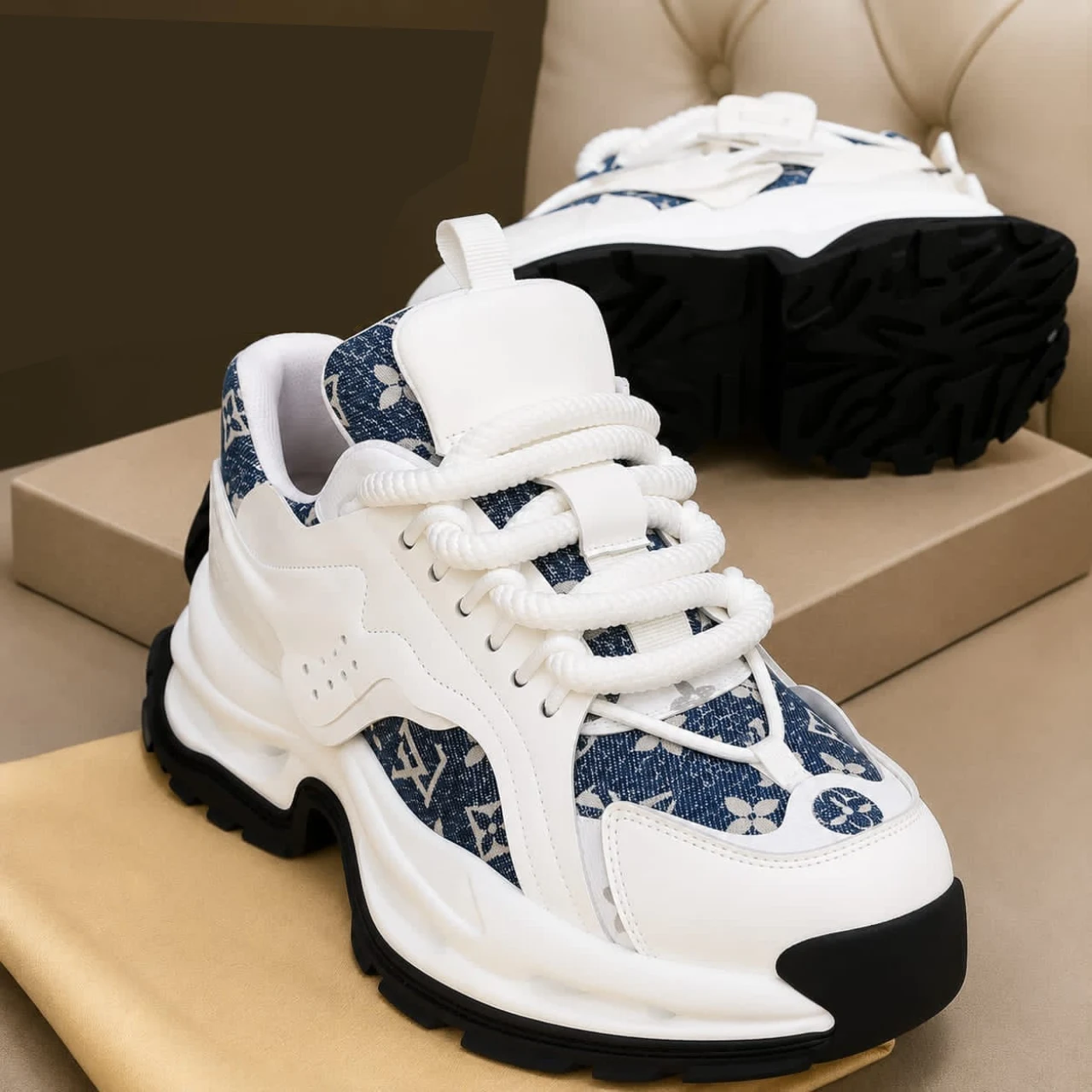 Smart Store Lace-Up Chunky Sneakers