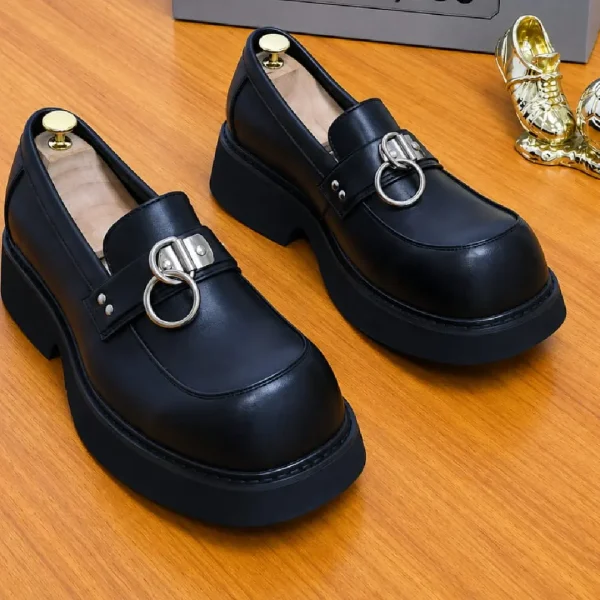 Smart Store Luxury Black Chunky Mens Shoes