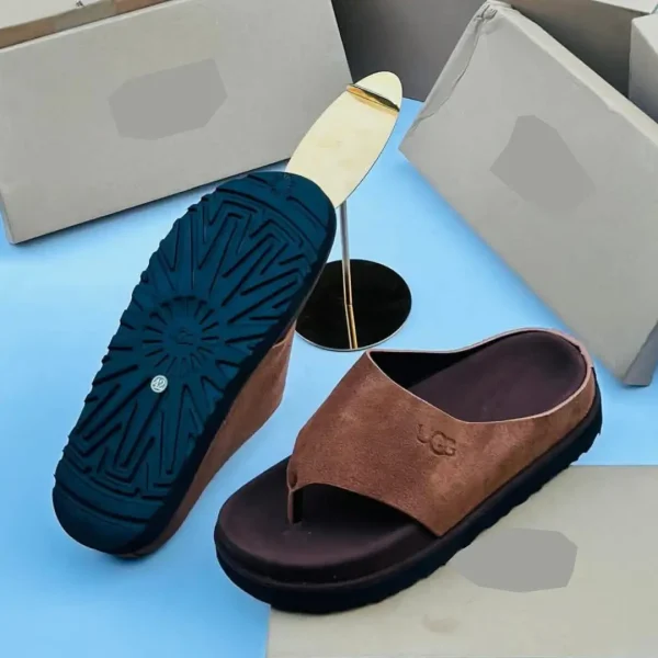 Smart Store Suede X Cross Leather Slippers Palms