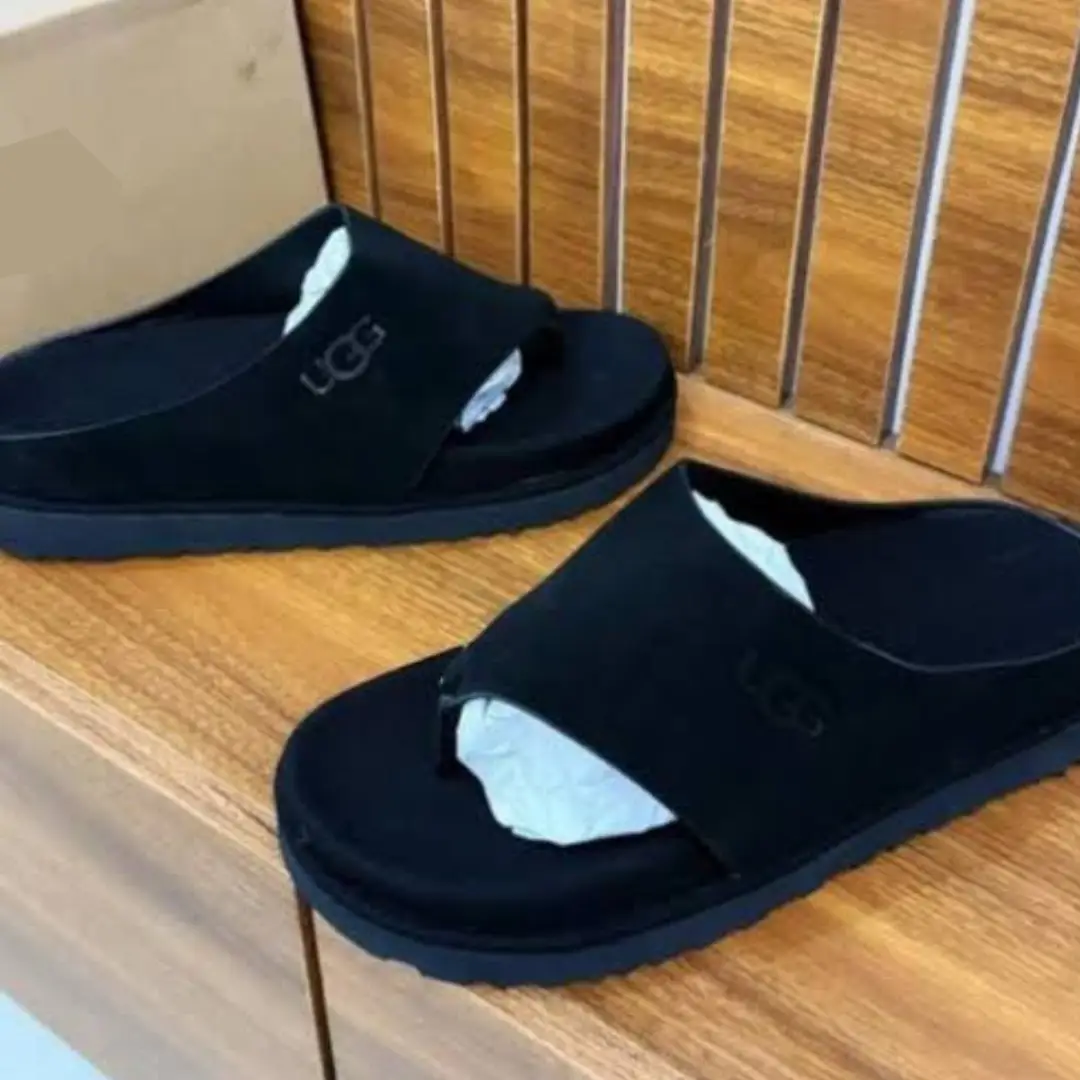 Smart Store Suede X Cross Leather Slippers Palms