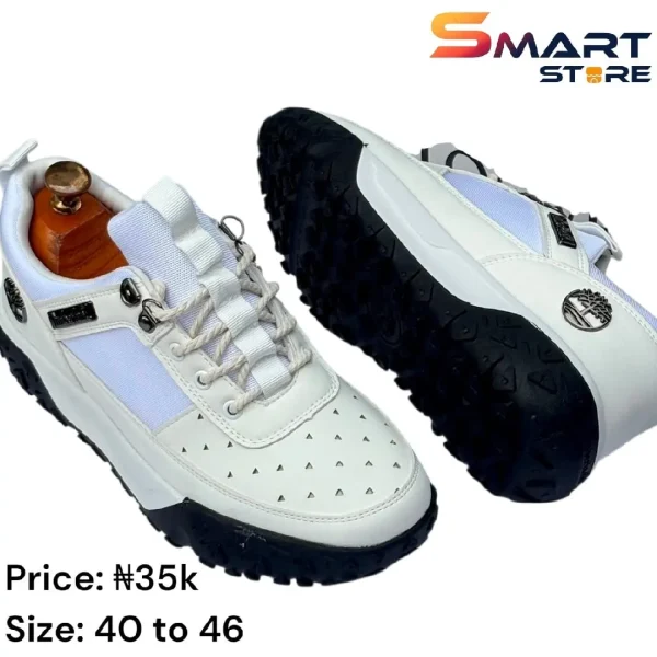Smart Store White Men Thick Sneakers